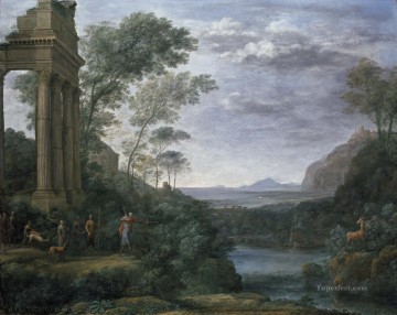 Landscape with Ascanius Shooting the Stag of Sylvia Claude Lorrain Oil Paintings